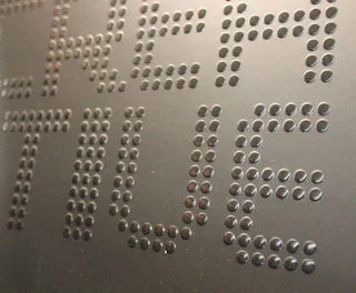Braille-style embossing