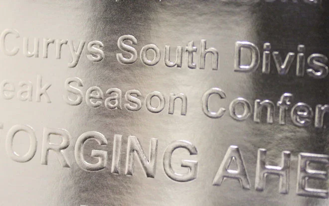 Foil and emboss combined