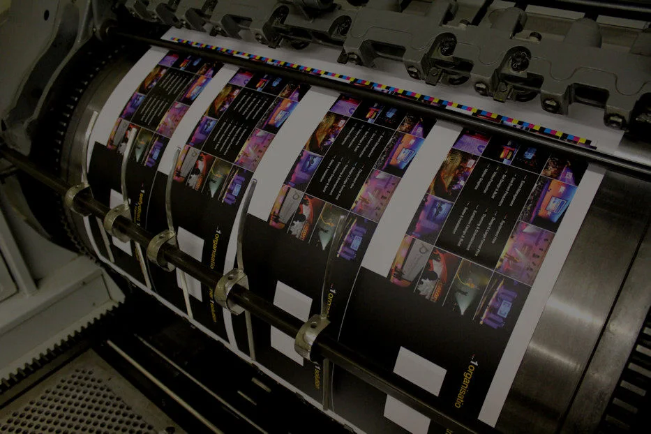 Heidelberg cylinder running a foiling job
